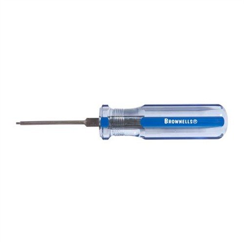 Brownells Allen Head Fixed-Blade Screwdrivers tilbyr enestående kontroll med ett-stykke konstruksjon, herdet stål og ergonomiske håndtak for presisjonsarbeid.