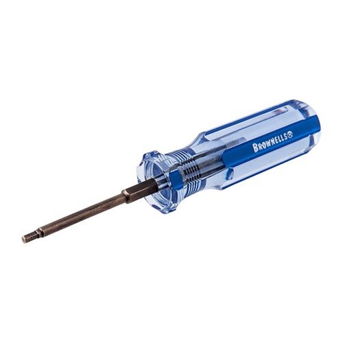 Brownells Allen Head Fixed-Blade Screwdrivers gir overlegen kontroll og holdbarhet, med ergonomiske håndtak og herdet stål for presisjonsarbeid.