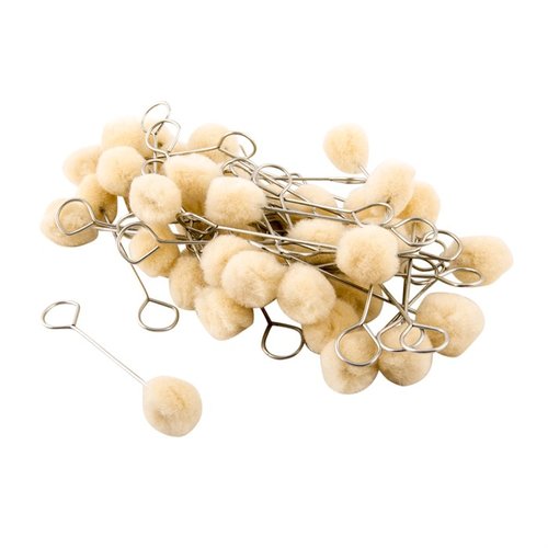 SHOP SWABS med trådhåndtak gir styrke til applikatorer for mange bruksområder, perfekt for påføring av cold blues og andre verkstedsoppgaver.