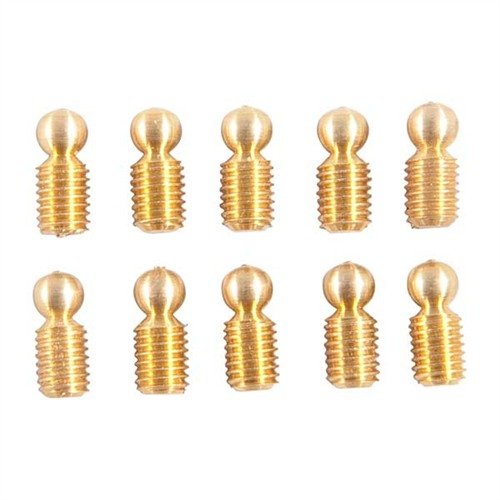 Brownells Shotgun Sight Kit "B" tilbyr 80 presise og holdbare erstatningskuler i rustfritt stål og messing, perfekt for rask og effektiv gunsmithing.