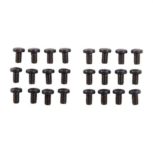 1911 Standard Stock Screws er laget etter originale fabrikkspesifikasjoner for enkel utskifting, med blued stål for holdbarhet og perfekt passform.