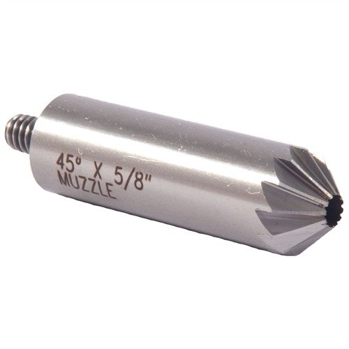 Med 45° CHAMFER CUTTERS fra BROWNELLS kan du forbedre presisjonen ved å fjerne skarpe kanter og reparere skader på munningskutt og revolverkammer.