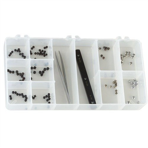 Praktisk sett med pluggscrews i populære størrelser, perfekt for å fylle hull på blued og rustfritt stål, inkludert verktøy for enkel tilpasning.