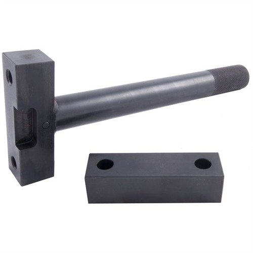 BLANK BLOCKS fra BROWNELLS er en allsidig verktøy enhet med stålbase og en utskiftbar hode, ideell for å lage en skralle som passer til nesten alle våpen.