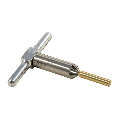 12-flute Muzzle Chamfer Set fra Brownells er perfekt for å fikse små riflepiperfeil uten å skade riflingen, og gir presisjon uten behov for ekstra bearbeiding.