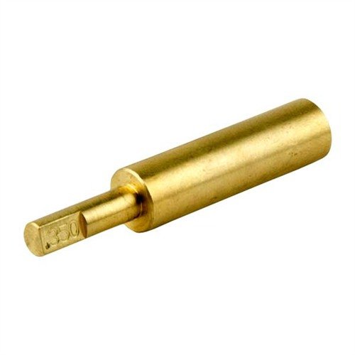 .35 Muzzle Brass Pilot fra Brownells gir presis sentering av Facing og Chamfering kuttere, laget av herdet stål for langvarig bruk.