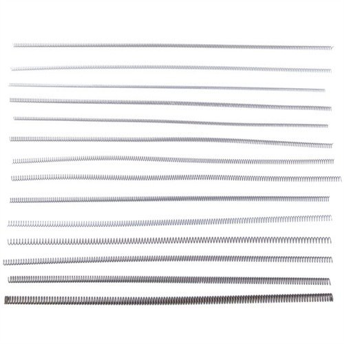 OVER-PIN MASTER KIT kombinerer 14 coil springs av høy kvalitet for jevn drift over gun pins og plungers, uten binding under kompresjon.