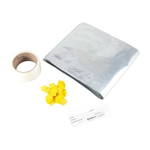 TRIPLE TOUGH RUST-BLOX STORAGE KIT gir overlegen beskyttelse for våpen med punkteringsresistente poser og korrosjonshemmende 'Blox' for langvarig lagring.