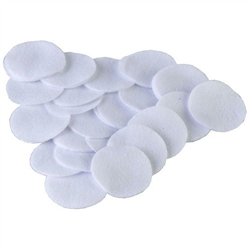 Spar penger med ROUND COTTON FLANNEL BULK PATCHES! 🧼 Laget av 100% bomullsflanell for effektiv rengjøring av våpen. Kjøp i bulk og få mer!
