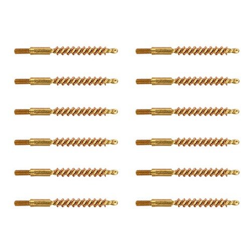STANDARD LINE BRONZE BORE BRUSHES gir grundig rengjøring med slitesterke bronsebørster, pakket i praktiske 12-pakninger for bedre verdi og bekvemmelighet.