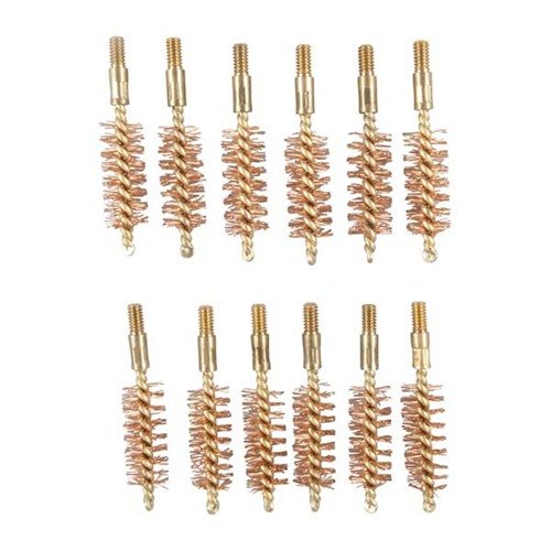 SPECIAL LINE DOUBLE-TUFF BORE BRUSH med ekstra tykke, kinkede phosphor bronze børster gir effektiv rengjøring av hardt skitt og fouling for 10MM/.40 cal pistol.