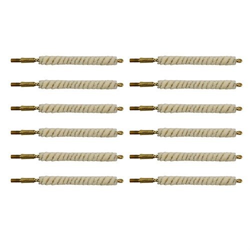 Wool Bore Mops fra Brownells er perfekte for grundig rengjøring av løpet, med naturlig ull som holder mye rensemiddel og skader ikke borets overflate.