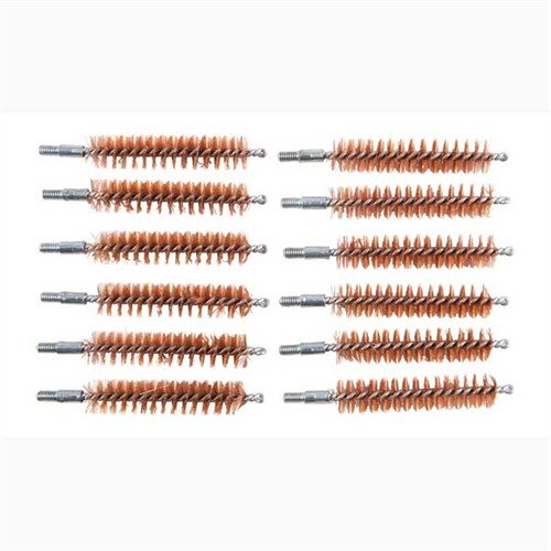Oppdag BRONZE RIFLE/PISTOL CHAMBER BRUSHES fra BROWNELLS! 🧼 12-pakning for perfekt rengjøring av 44/45 kaliber våpenkamre.