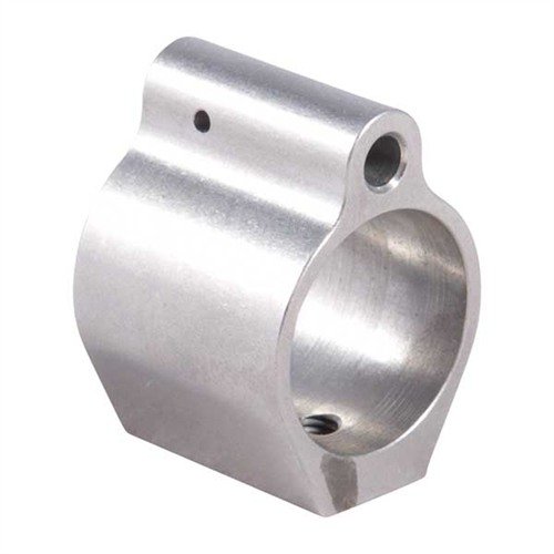 AR-15 GAS BLOCK MK12 gir maksimal klaring for optikk og friflyt håndtak, med et strømlinjeformet design i 416 rustfritt stål for bedre utseende og vekt.