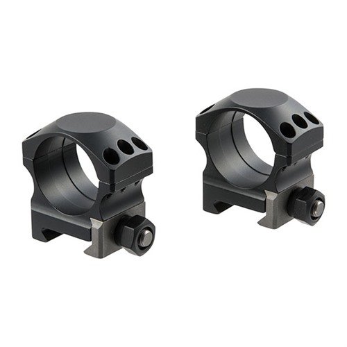 NIGHTFORCE ULTRALIGHT RINGS gir perfekt passform for 30mm kikkertsikter, laget av 7075-T6 aluminium med titanbolter for optimal presisjon og beskyttelse.