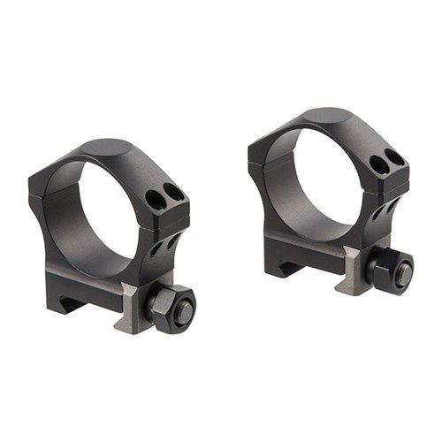 NIGHTFORCE ULTRALIGHT RINGS gir perfekt justering og nøyaktighet med Mil-Std. 1913 base, laget av 7075-T6 aluminium og 100% mikro-radiert for 30mm kikkert.