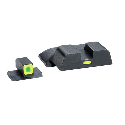 CAP sight-set for S&W M&P gir deg rask og enkel sikteinnhenting med tritium front og lime-grønn bak, perfekt for nærkamp. Passer alle modeller unntatt Shield og Pro/Long.