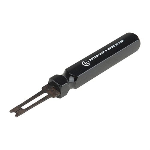 EJECTION COVER HINGE PIN CLIP TOOL fra ROTOR CLIP gjør det enkelt å installere ejection cover hinge pin clip uten at c-clips flyr rundt i rommet.