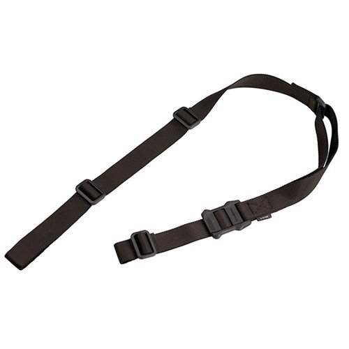 MS1 MULTI-MISSION SLING fra MAGPUL gir rask justering, lav profil og mulighet for tilpasning uten tilkoblingshardware, perfekt for alle dine behov.