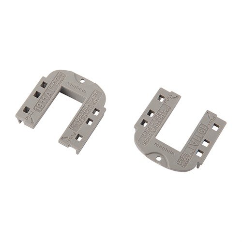 1911A1 Aligner Insert forbedrer lastingen av single-stack magasiner ved å eliminere bevegelse i loaderen, perfekt for 1911 .45ACP og 9mm magasiner.