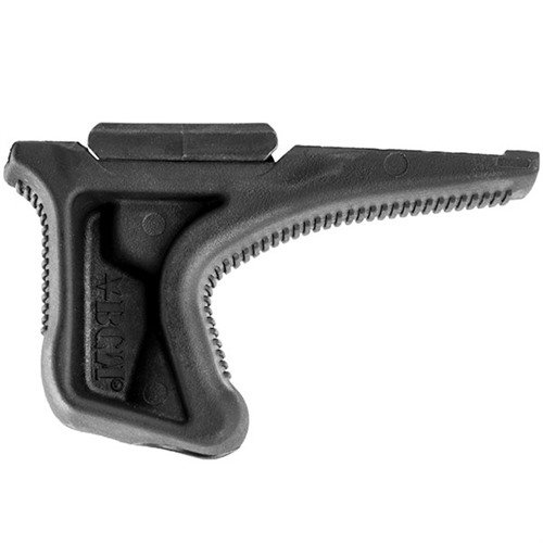 BCMGUNFIGHTER KAG Angled Grip gir bedre håndtering av våpen med ergonomisk design, teksturert overflate og effektiv vinkel for optimal komfort og kontroll.