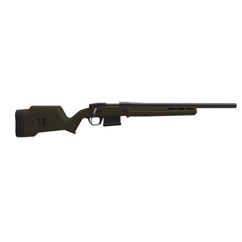 Magpul Remington 700 Hunter Stock gir forbedret ergonomi, justerbar lengde og høyde, og krever ingen bedding for enkel installasjon på alle Remington 700 SA.
