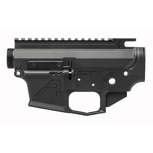 Aero Precision EPC-9 receiver-set er ideell for AR9 bygging, laget av 7075-T6 aluminium, med flared magazine well, og kompatibel med Glock magasiner.