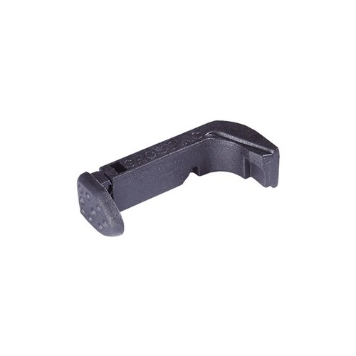 X-MAG MAGAZINE RELEASE for GLOCK® gir raskere magasinbytter med ergonomisk utforming, enkel installasjon og passer kun til Glock små rammer, unntatt Gen 4.