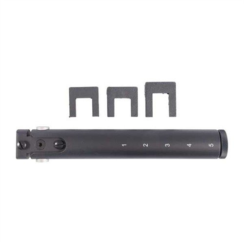 AK-47 COLLAPSIBLE STOCK ADAPTER gir din AK justerbarhet og bekvemmelighet med en M4-stokk, fem låseposisjoner, og hurtigfesting for slynge.