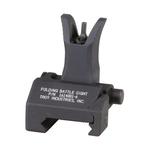 TROY INDUSTRIES AR-15 flip-up front sight gir deg pålitelig backup med rask oppsett, robust design, og justerbar høyde for optimal integrering på riflen.