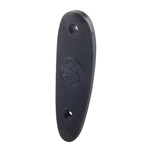 Høykvalitets reproduksjon av buttplate i svart polymer, perfekt for restaurering av gamle rifler og hagler, med nøyaktige mønstre og motstandsdyktig mot løsemidler.