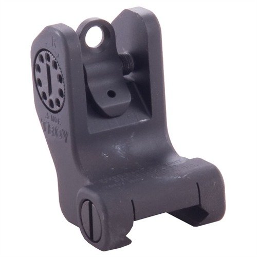 TROY INDUSTRIES AR-15 TACTICAL BATTLE REAR SIGHT gir rask tilgang uten forsinkelse, er robust, lettjusterbar og tar kun 1-1⁄8
