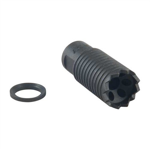 AR .308 Claymore Muzzle Brake reduserer rekyl og støy, gir lavt støvsignatur og kan brukes som breaching-verktøy. Perfekt for 7.62/.308/6.8 rifler.