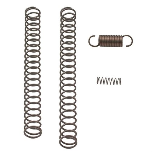 GHOST COMPLETE SPRING KIT gir deg alle fjærer for tilpasning av avtrekksvekt, inkludert 4 Lb og 6 Lb firing pin springs, samt redusert kraft safety plunger spring.