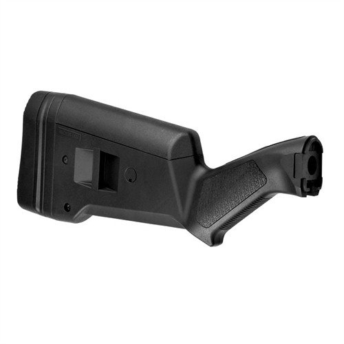 SGA® ambidextrous buttstock for Remington® 870 gir deg justerbarhet, forbedret grep, og redusert rekyl, tilgjengelig i flere farger for tilpasning.