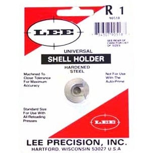LEE UNIVERSAL SHELLHOLDER #1 er en allsidig skallholder som passer de fleste reloading presses, men fungerer ikke med Lee Auto Prime.