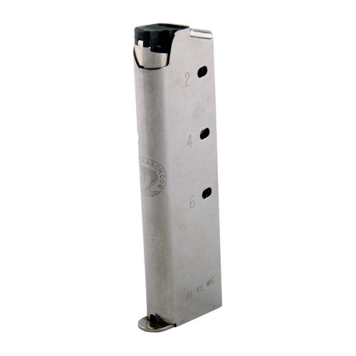 1911 45ACP COBRA MAGAZINES har rustfritt stål kropp, hybrid polymer/stål follower, og er tilgjengelig i 7rd og 8rd med ulike base pads for optimal ytelse.