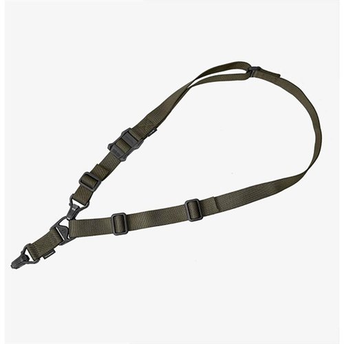 MS3 GEN2 rifle sling gir en rask overgang mellom én- og to-punkts festing, med justerbar nylon og slitesterk hardware for optimal komfort og sikkerhet.