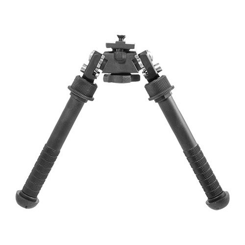 PSR Atlas Bipod tilbyr 30 graders preloaded pan og cant, ikke-roterende ben, 5 benposisjoner og er laget av sterkt 6061-T6 og 7075-T6 aluminium.