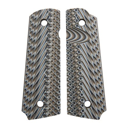 Robuste G10 grips med unik tekstur gir overlegen grep og kontroll, motstår fuktighet og temperaturforandringer, perfekt for alle værforhold.