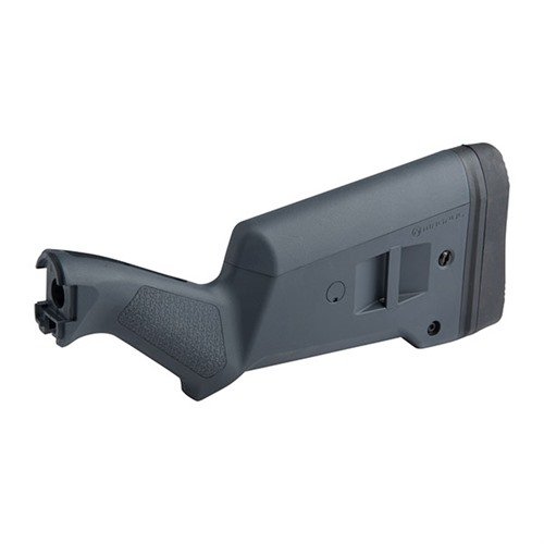 SGA Buttstock for Remington 870 gir deg justerbarhet med spacer-system, forbedret grep, rekylreduserende bakstykke og mulighet for optikk. Tilgjengelig i flere farger.