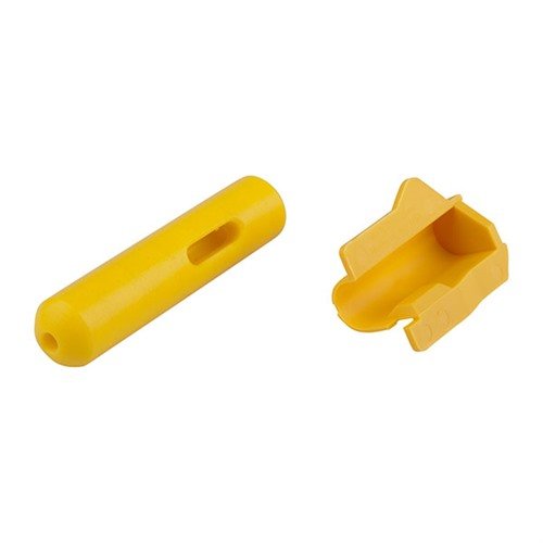 M1 Muzzle Buddy gir riktig justering av rengjøringsstangen, har en intern kammer for enkel bytte av børste, og inkluderer en løsemiddelport for brukervennlighet.