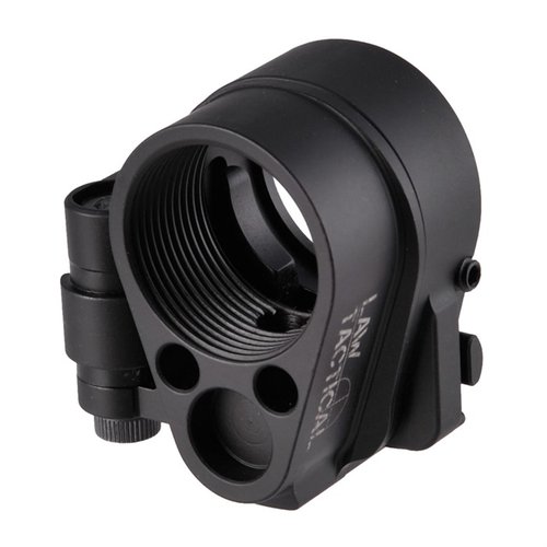 Law Tactical AR-15/M16 GEN3-M Folding Stock Adapter gir mulighet for å montere en sammenleggbar kolbe, noe som gjør riflen mer kompakt for transport og raskere utplassering.