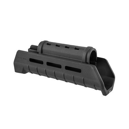Magpul MOE AK Hand Guard er et oppgradert håndtak for AK-rifler, med M-LOK monteringsmuligheter, integrert varmebeskyttelse og forbedret grep.
