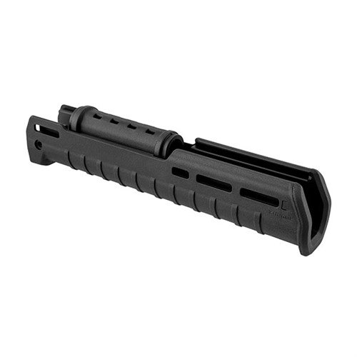 Magpul Zhukov Hand Guard tilbyr et moderne design med aluminiumchassis for styrke, M-LOK for tilbehør, og ergonomisk komfort for optimal skyting.