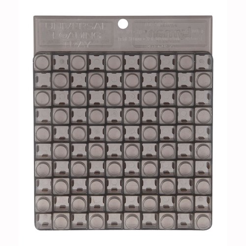 Lyman Loading Block er et essensielt tilbehør for organisering og effektivitet, holder 50 rifle- eller pistolhylser fra .22 til .45 kaliber. Laget av robust plast.