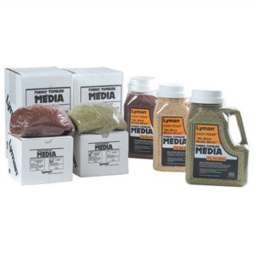 Lyman Case Cleaning Media er det mest effektive valget for rengjøring av skitne og tarnisherte hylser. Raskt og enkelt i en Lyman Turbo Tumbler.
