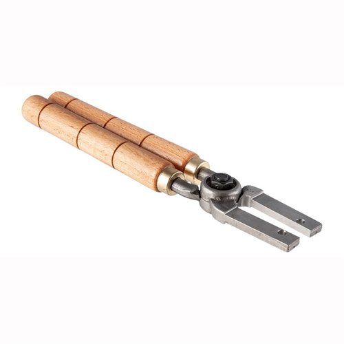 MOULD HANDLES fra LYMAN gir et sikkert grep på alle Lyman single- og double-cavity moulds, med varmeisolerende hardwood grips og robust metallramme.