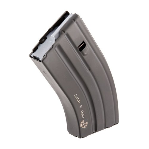 C-PRODUCTS AR-15 20RD 6.8 SPC MAGAZINE er laget av slitesterk rustfritt stål for pålitelig ytelse, med polymer anti-tilt follower og matte svarte finish for stealth.