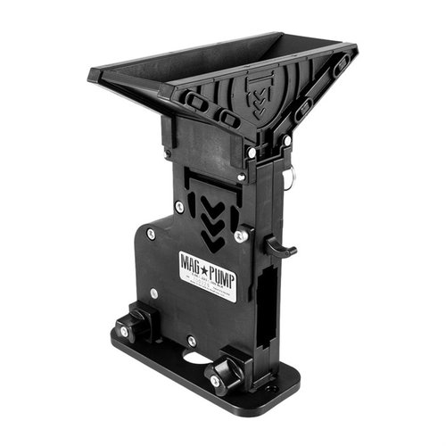Med Mag-Pump MP-AR15 Hopper Fed Magazine Loader kan du laste magasiner raskere enn noensinne, med over 50% tidsbesparelse og enkel håndtering av ammunisjon.